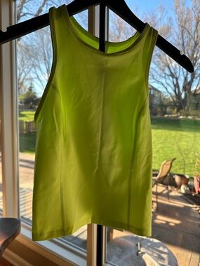 LULULEMON NULUX RACERBACK CROPPED RUN TANK neon fzap SIZE 6 NWT hard to find